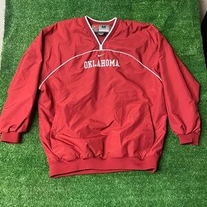 Nike Oklahoma Sooners windbreaker pullover  
Vintage 90s nike center Swoosh